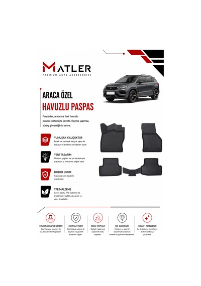 Cupra Ateca 2025 Model 4d Ekstra Havuzlu Paspas