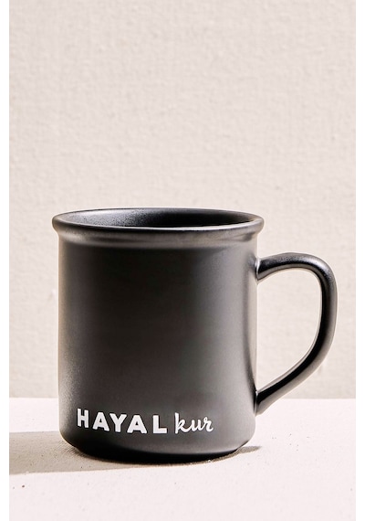 Pasabahce "hayal Kur" Siyah Beyaz Seramik Kupa Çok Renkli