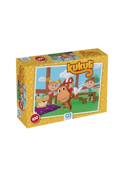 Kukuli 100 Parça 34x24cm Çocuk Puzzle Yapboz Serisi