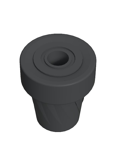Cateksss Baston Lastiği Kanedyen Koltuk Değneği Lastiği 22 Mm Antrasit Gri - Yürüme Aparatı & Bastonlar - 16 Lı Paket
