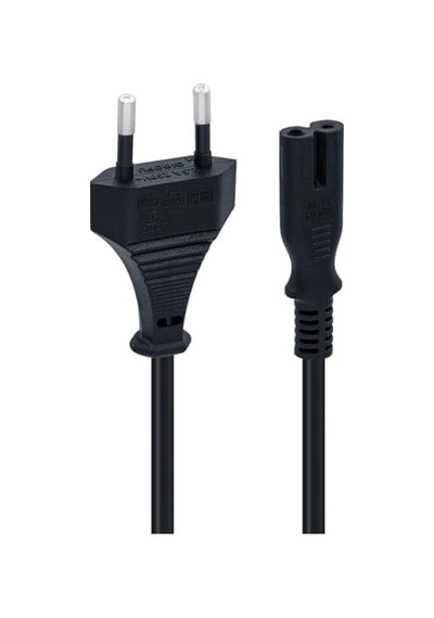 Ps3 / Ps4 / Ps5 / Xbox Series S-x Uyumlu Güç Kablosu 1.5 Metre 2pin Güç Kablosu Projeksiyon - Monitör - Tv Universal 2pin Güç Kablosu Teyp Fişi 1
