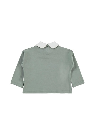 Civil Baby Çiçek Baskılı 6-18 Ay Sweatshirt - Yeşil Çağla Yeşili