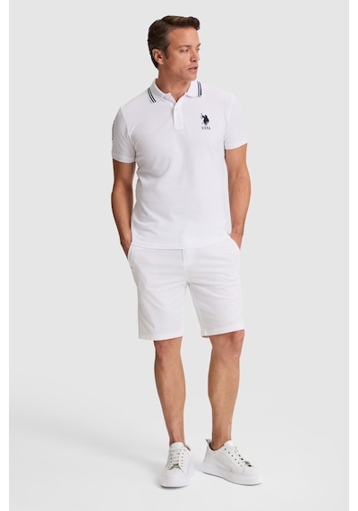 U.S. Polo Assn. U.s. Polo Assn. Erkek Beyaz Tişört Basic 50322384-vr013