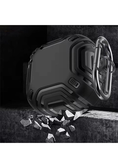 Caseonn Samsung Uyumlu Galaxy Buds 2 - Buds 2 Pro Kılıf Darbe Emici Silikon Siyah