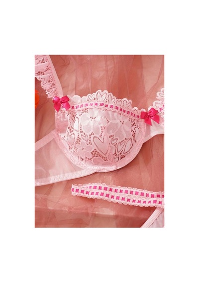 Lilly Rosé Lace Affair Lingerie Set Pembe Pembe Lilly Rosé Lace Affair Lingerie Set Pembe Pembe
