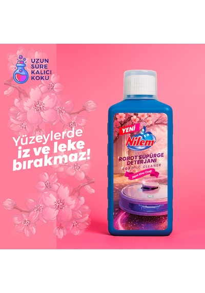 Nilem Robot Süpürge Deterjanı Japon Kiraz Çiçeği Kokulu 500 Ml Tekli