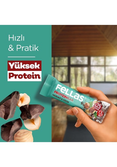 Protein Bar, Fındıklı Ve Kakaolu, 32gr X 12 Adet