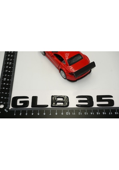 GLB 35 Bagaj Parlak Siyah ABS 3M 3D Yazı Logo