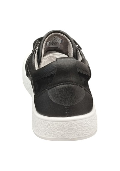 Kadın Sneaker Spor Ayakkabı Desenli Günlük Rahat Poli Taban 2 Cm Topuk Flet 35z Siyah