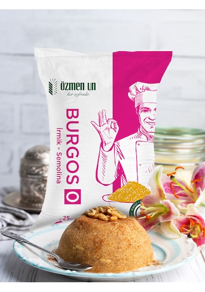 Özmen Un Burgos 0 Numara İrmik Semolina 25 Kg