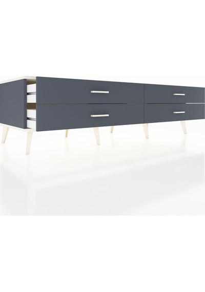 Kronos Tv Ünitesi 4 Çekmeceli 176x59x51 Antrasit-aytaşı/antrasit Aytası/antrasıt Kronos Tv Ünitesi 4 Çekmeceli 176x59x51 Antrasit-aytaşı/antrasit Aytası/antrasıt