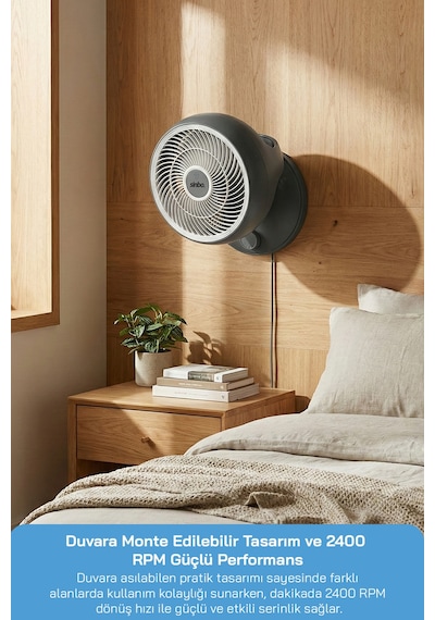 Sinbo Sf-7701 Masaüstü Vantilatör Fan Koyu Gri