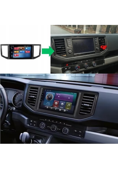 Volkswagen Crafter Android Multimedya Sistemi 4-64 Cadence R18 2017-2021 Ön Kayıt Kamera li 9"