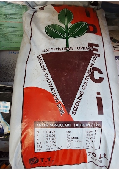Torf Toprak. Fide. Çiçek. Bitki Yetiştirme Torfu 1 KG