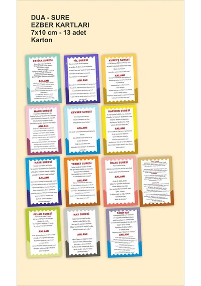 Ramazan Planlayıcı Eğitici Set Çocuklara Özel Dua Etkinlik