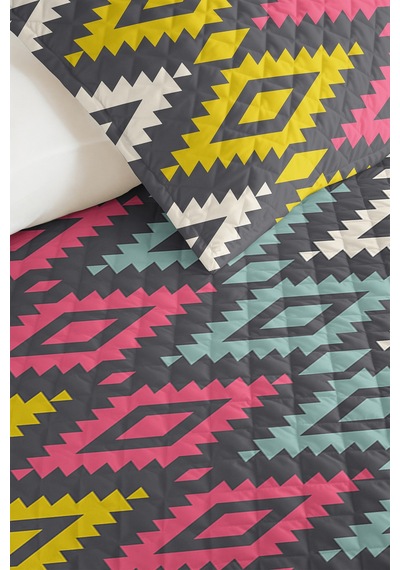 Geometrik Antrasit Genç Odası Tek Kişilik Pike Takımı-etnik Renkli 160x220 Cm Kapitone Yatak Örtüsü Dokulu Şafak Dinginliği Geometrik Antrasit Genç Odası Tek Kişilik Pike Takımı-etnik Renkli 160x220 Cm Kapitone Yatak Örtüsü Dokulu Şafak Dinginliği