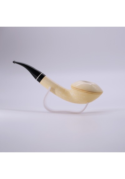 Lir Model Goldenlight El Yapımı Lületaşı Pipo %100 Blok Taş, 9mm Filtre Uyumlu, Koleksiyonluk