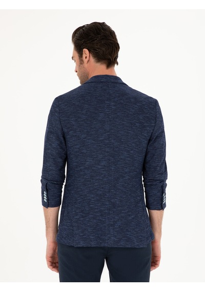 Cacharel Lacivert Slim Fit Pamuk Karışımlı Ceket Cacharel Lacivert Slim Fit Pamuk Karışımlı Ceket