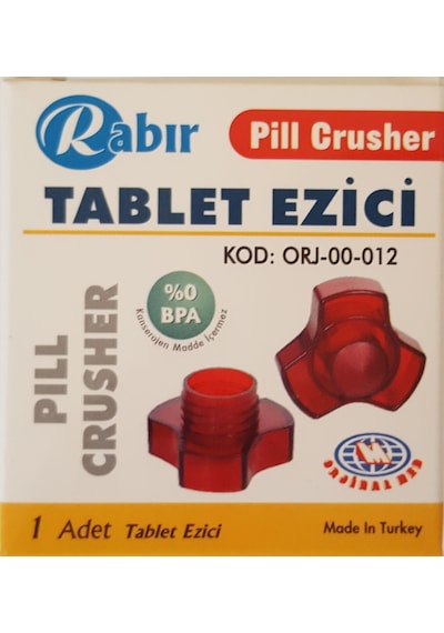 Rabır Tablet Ezici (BPA İçermez, Hijyenik)