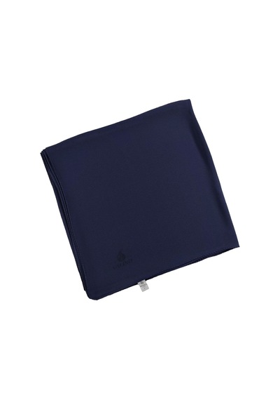 Mim Eşarp Mısırlı Eşarpları Queen Krep Düz Renk Eşarp 110x110 Cm Lacivert