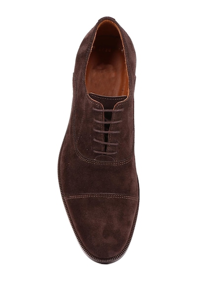 Shoetyle - Kahverengi Süet Bağcıklı Erkek Klasik Ayakkabı 250-2730-826-kahverengi