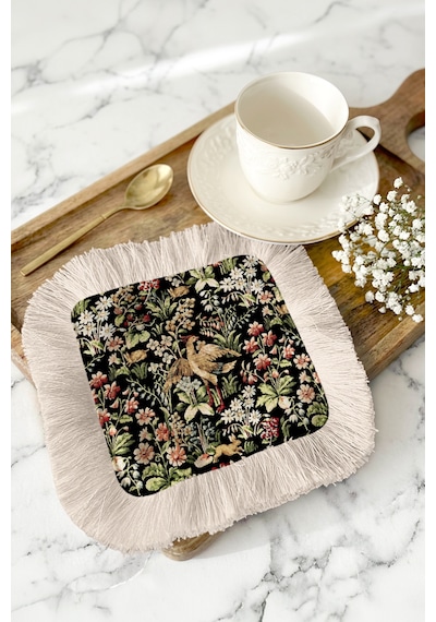 Vintage Kuşlu Bahar Saçaklı Sunum Peçetesi - Doğal Çiçekli Retro Siyah Krem Bardak Altlığı Mendil Okyanus Yanık Turuncu Vintage Kuşlu Bahar Saçaklı Sunum Peçetesi - Doğal Çiçekli Retro Siyah Krem Bardak Altlığı Mendil Okyanus Yanık Turuncu