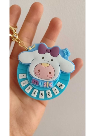 Işıklı Sesli Tuşlu Cinnamoroll Anahtarlık