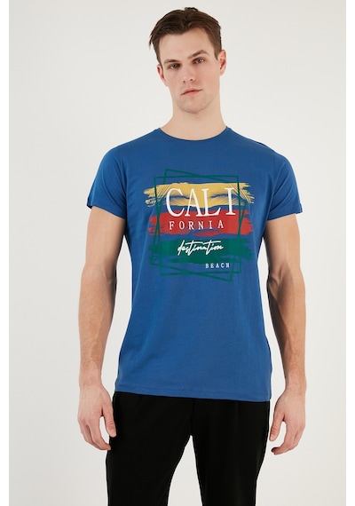 Buratti Pamuklu Slim Fit Bisiklet Yaka Erkek T Shirt 541California24 Parliament