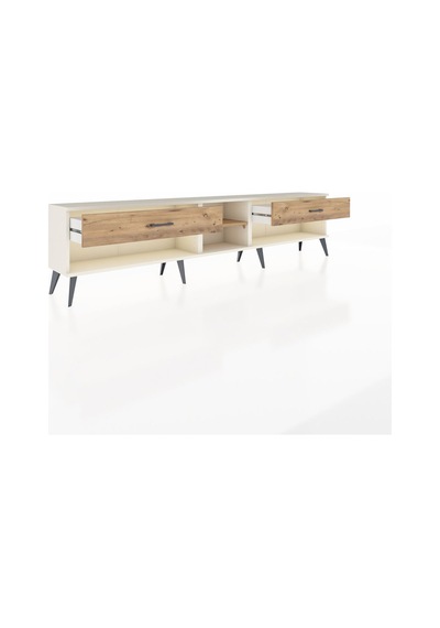 Arges Tv Ünitesi Tek Raflı 2 Çekmeceli 220x30x51 Aytaşı-çam Atlas Çam/atlas Çam - Aytası Arges Tv Ünitesi Tek Raflı 2 Çekmeceli 220x30x51 Aytaşı-çam Atlas Çam/atlas Çam - Aytası