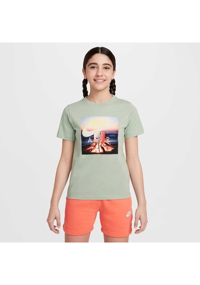 Nike Nıke Vısıon Kız Çocuk T-shırt Hq3243-037 Yeşil