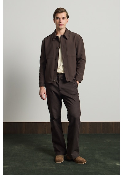 Danger Erkek Yumuşak Dokulu Ceket Kahverengi Kahverengi
