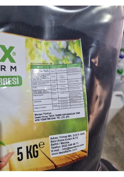 Katı Solucan Gübresi 5 Kg Torba 0,250