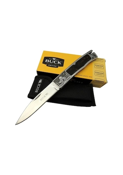 Knives Bk-001brv Kamp Çakı 23 Cm - Metal Kauçuk İşlemeli Sap, Kılıflı