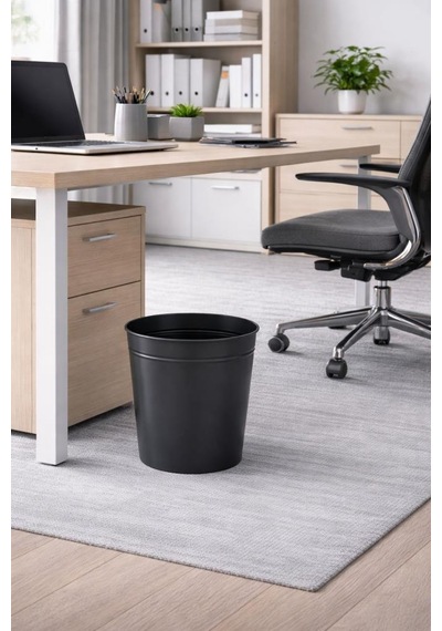Vinoks Eko Serisi Düz Ofis Tipi Çöp Kovası 10 Litre