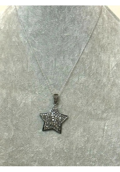 Allahverdi Türkmen Yıldız Motif Elmas Kolye