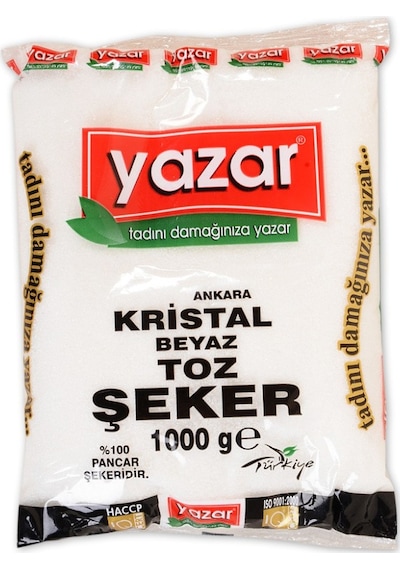 Yazar Kristal Toz Şeker 1000 G
