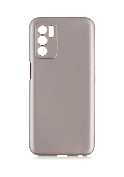Ekılıf - Oppo A16 Uyumlu Kılıf Mat Soft Premier Silikon Kapak - Gold