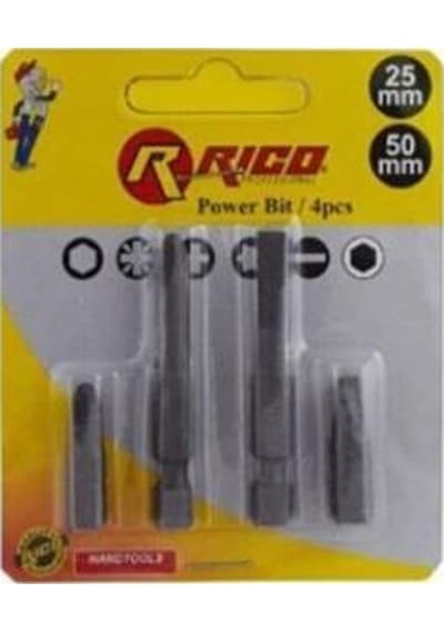 Rico Kk1146 Bits Uç Seti Takımı 4 Parça 25 MM-50 MM Rico Kk1146 Bits Uç Seti Takımı 4 Parça 25 MM-50 MM