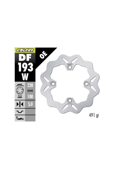 Kawasaki Ninja Zx-6r Arka Fren Diski 220 Mm 2009-2012 Galfer Yuvarlak Sabit Disk