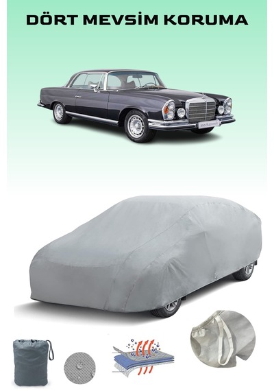 Mercedes-benz W111 Coupe Uyumlu Araba Brandası, Oto Branda, Araba Çadırı, Su-güneş Geçirmez Gri