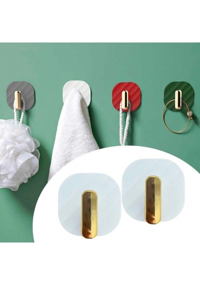 2li Yapışkanlı Retro Askılık Dolap Kapak Kulpu Beyaz 5324 1461851