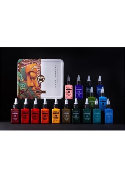 Orient Ching 16'lı Set - Radiant Tattoo Dövme Boyası Seti - 2oz/60ml