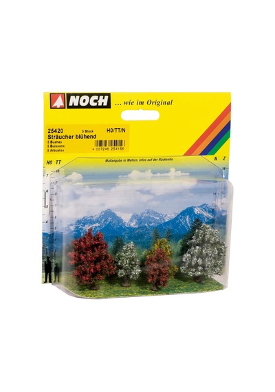 Noch 25420 Çiçekli Çalılar, 3-4 Cm. 5 Adet, Diorama Malzemesi-59359