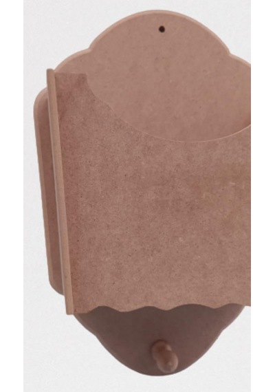 Hobi 90055 Dekoratif Gazetelik Kutu Model Ahşap Ham Mdf El Yapım