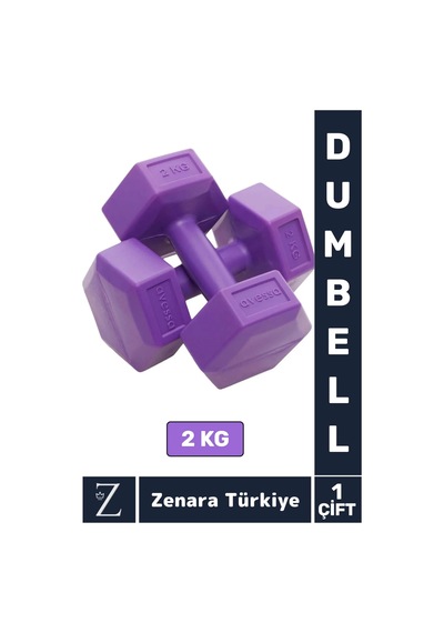 Avessa Premium Yüksek Kalite Sert Plastik Egzersiz Pilates Isınma Ev Hafif Ağırlık Antrenman 2x2 Kg Dambıl