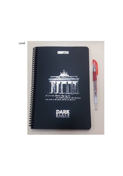 Gıpta Dark Siyah Defter A-4 Spiralli Pp Kapak 50-0 3-2673000-2011 Çok Renkli
