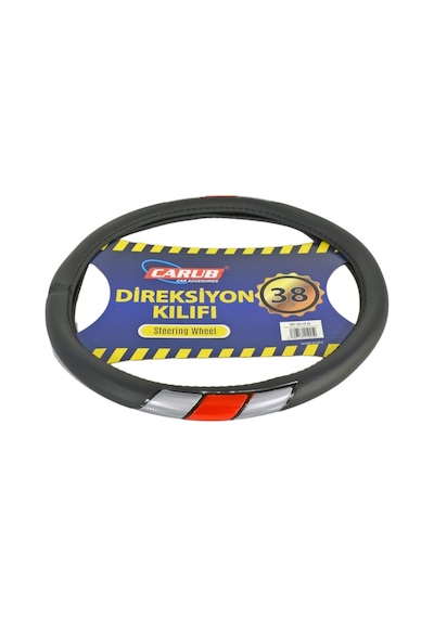 Carub Direksiyon Kılıfı Fosforlu 38 Cm Siyah Sedef-kırmızı Br1841945
