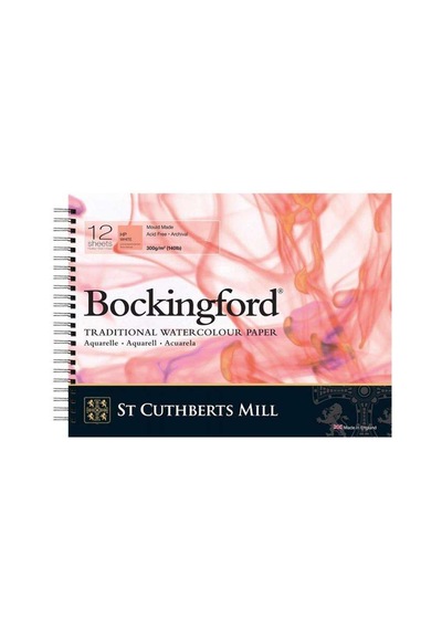Bockingford Sulu Boya Defteri Hot Press Spiralli 300 G 13x18 Cm 12 Yaprak
