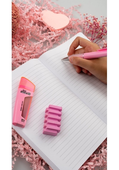 Serve Note 15X21CM 120YP Çizgili Defter Şeker Pembe