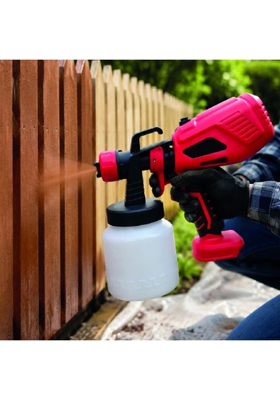 21v Şarjlı Kablosuz Boya Püskürtme Tabancası 800 Ml Hazneli Ergonomik Tasarım